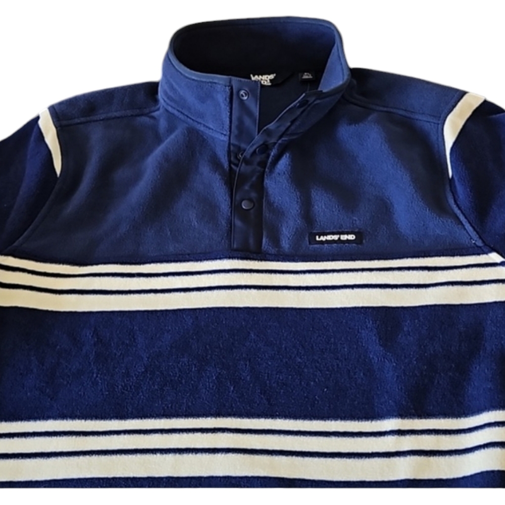 NWT Lands End Striped Pullover, size XL - Picture 8 of 12